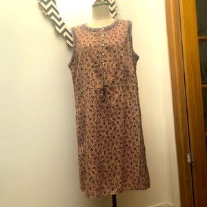 Sleeveless Summer Dress, Size L Multi